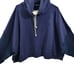 Polo By Ralph Lauren Women's Blue Crop Sweater/Hoodie Size 2XL 101924-0933