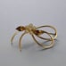 Vintage Krementz Gold Tone Simulated Pearls Brooch