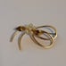 Vintage Krementz Gold Tone Simulated Pearls Brooch
