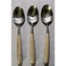3 Towle Palisander Rosewood Teaspoons Lauffer Norway Set of 3 MCM Vintage
