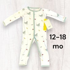 Kyte baby platinum exclusive Luna Moth snap romper 12-18 mo