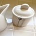 Rae Dunn Stem line Sugar Cream set