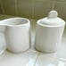 Rae Dunn Stem line Sugar Cream set