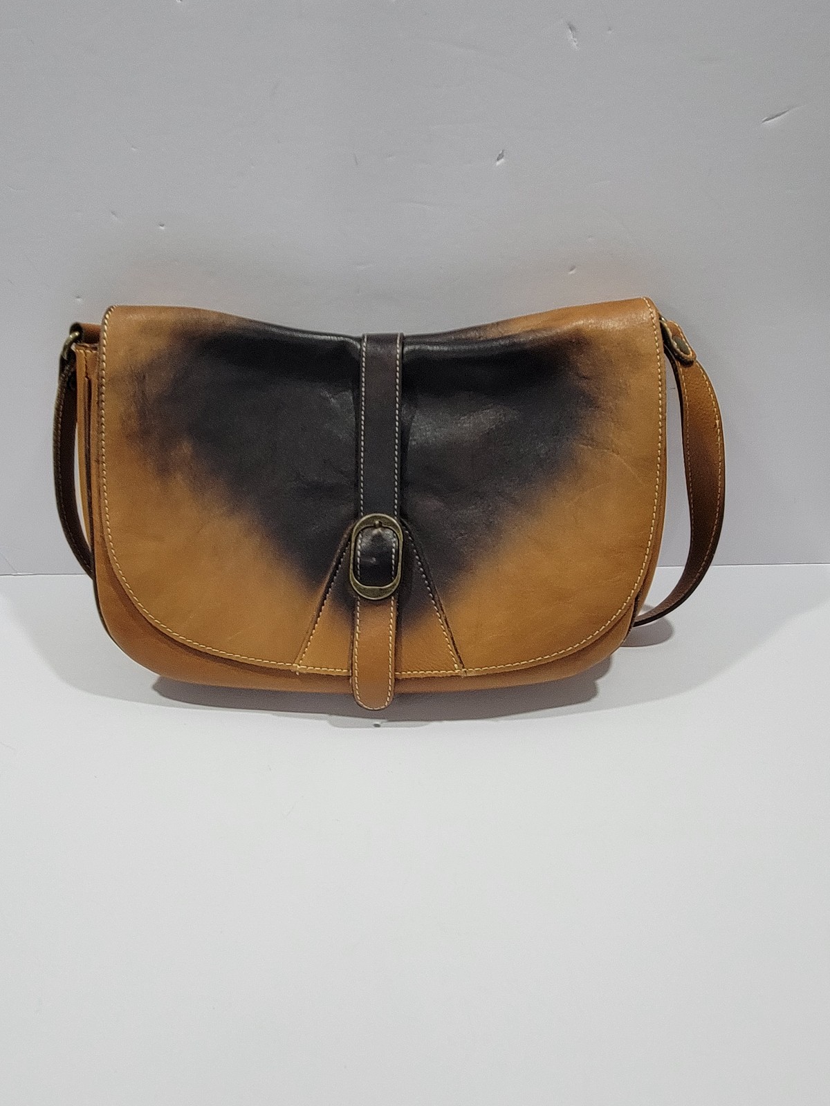 Patricia Nash Purse Crossbody Western Leather Saddle Bag Tan