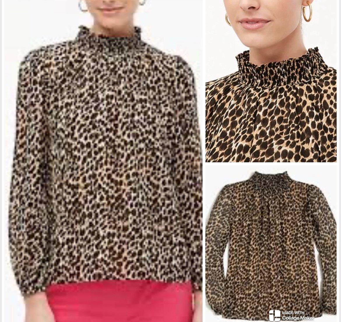 J. Crew leopard print top