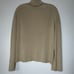 Ann Taylor 100% Silk Blouse Turtleneck Beige Size XL
