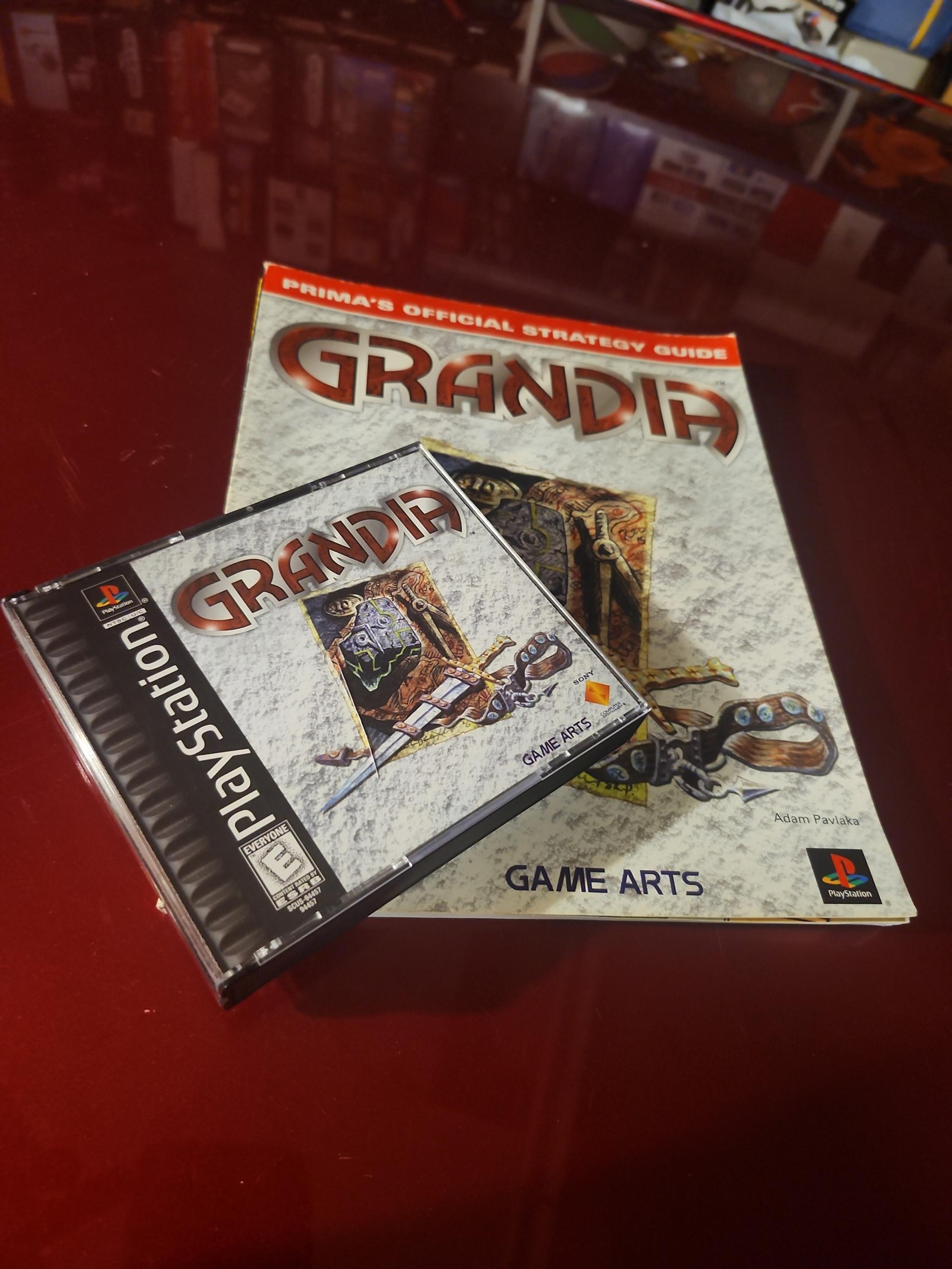 Grandia on ps1 with Strategy Guide