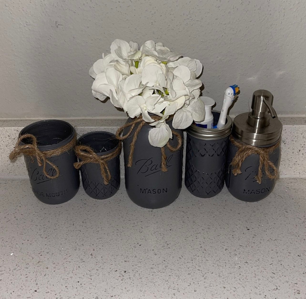 bathroom mason jars decor