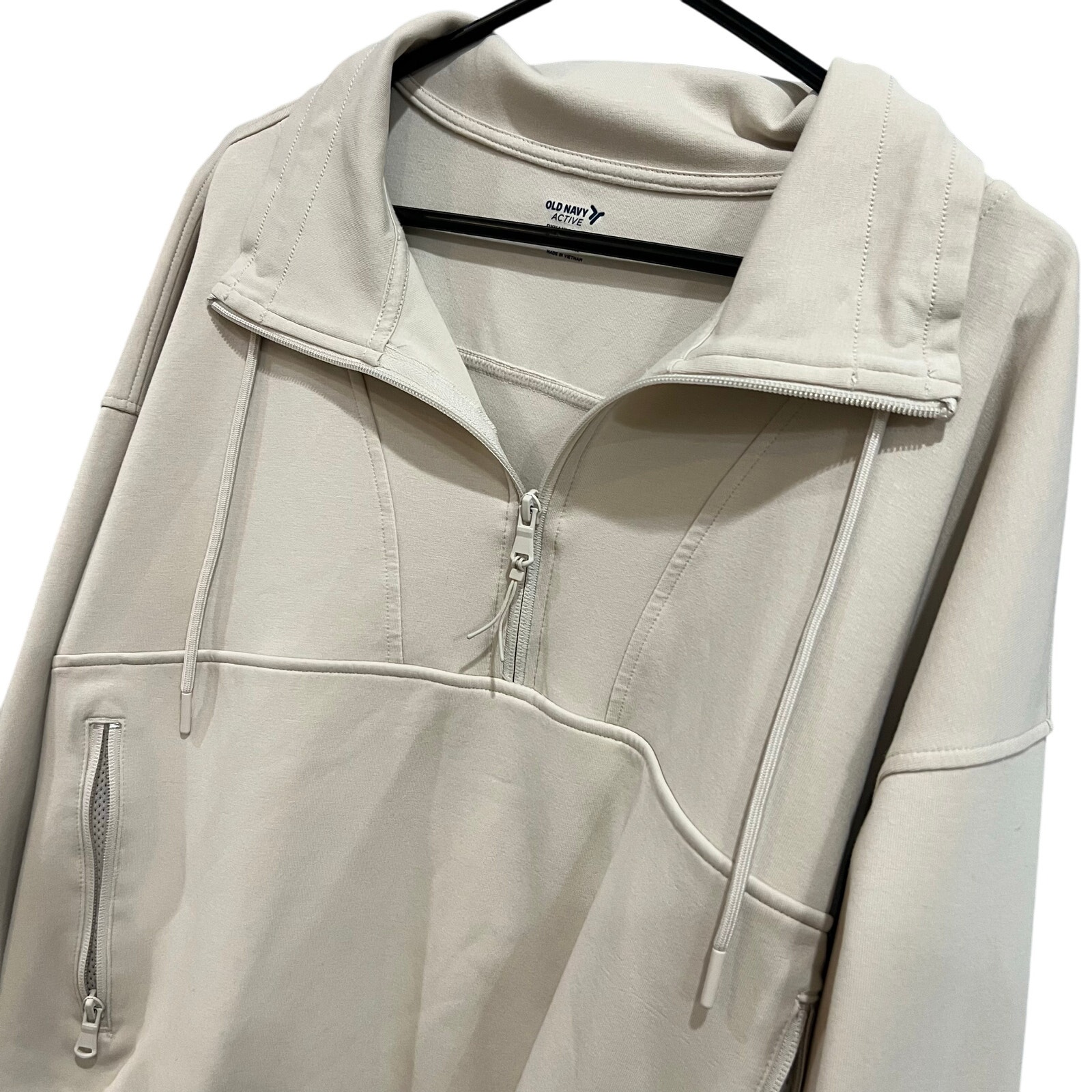 Old Navy Active Dynamic Fleece Scuba Pullover Taupe Size 2XL