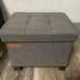 Cube Storage Ottoman, Bedroom Bench with Storage, Foot Stool 15 Inches