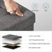 Cube Storage Ottoman, Bedroom Bench with Storage, Foot Stool 15 Inches