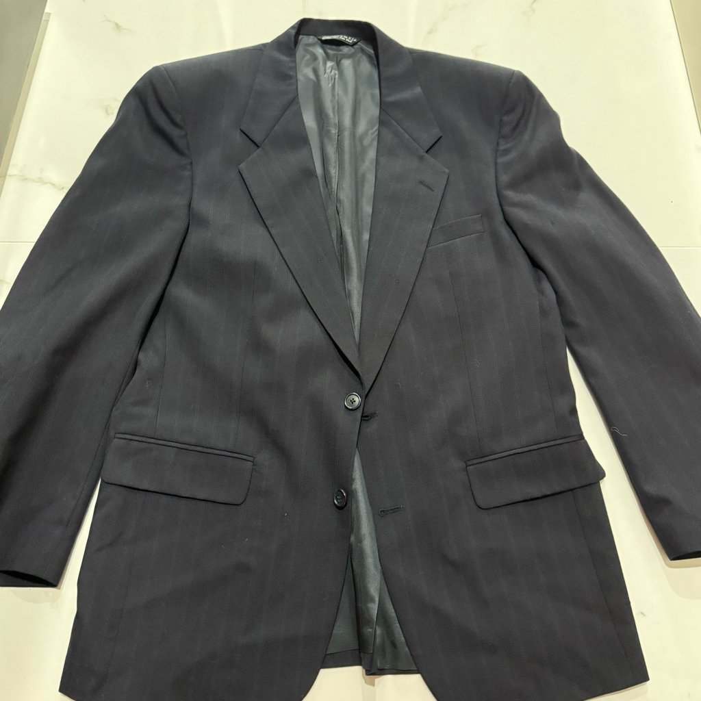 Vintage Christian Dior Monsiuer Navy Blazer Suit Jacket 44R