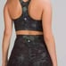 Lululemon Wunder Train Long Line Bra Size 2 Flourish Black Iridescent Foil NWT