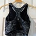 Lululemon Wunder Train Long Line Bra Size 2 Flourish Black Iridescent Foil NWT