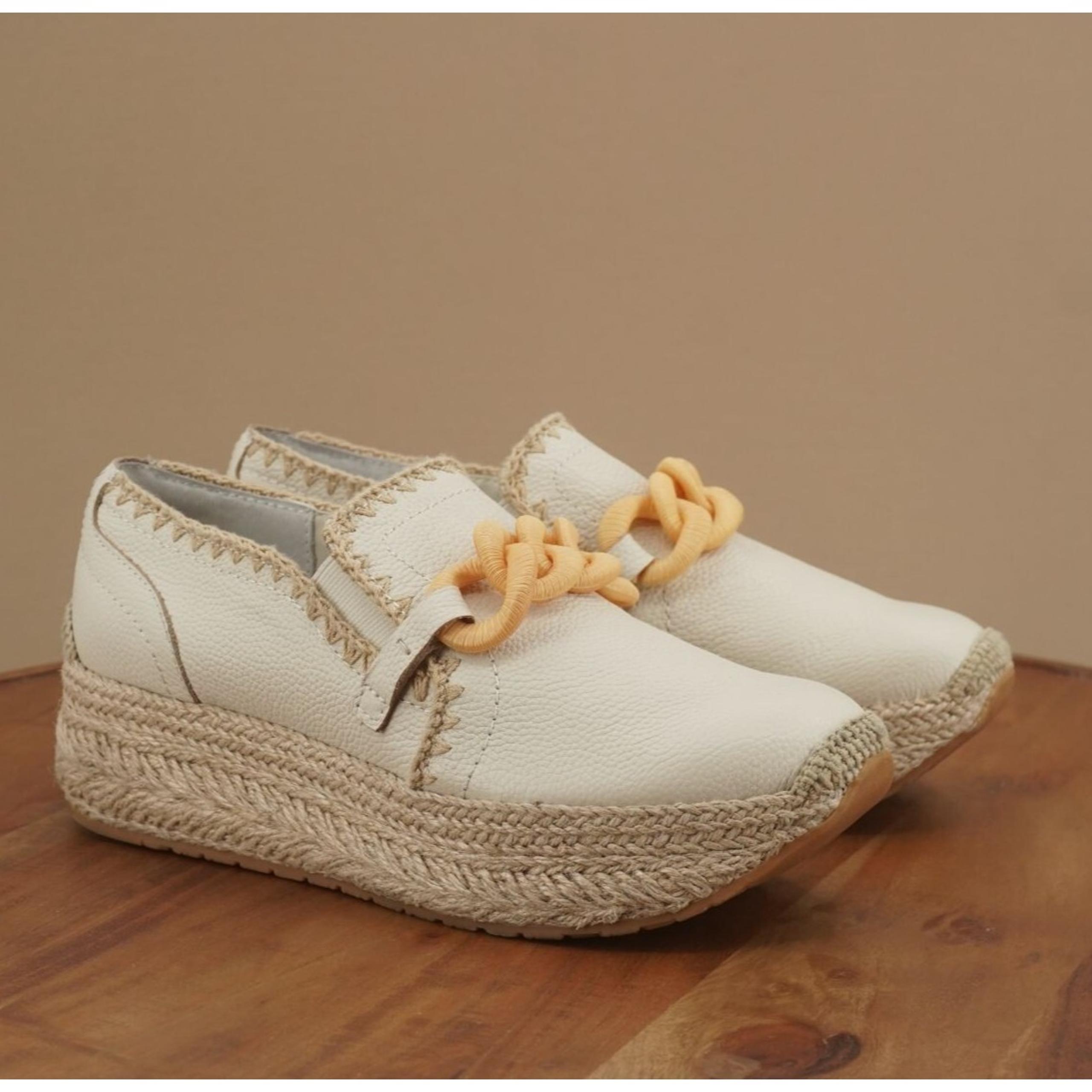 Dolce Vita Womens Jhenee Espadrille Shoes Slip On Platform Off White Leather 8