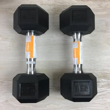 Cap Black 15lb Dumbbells (30lbs total)