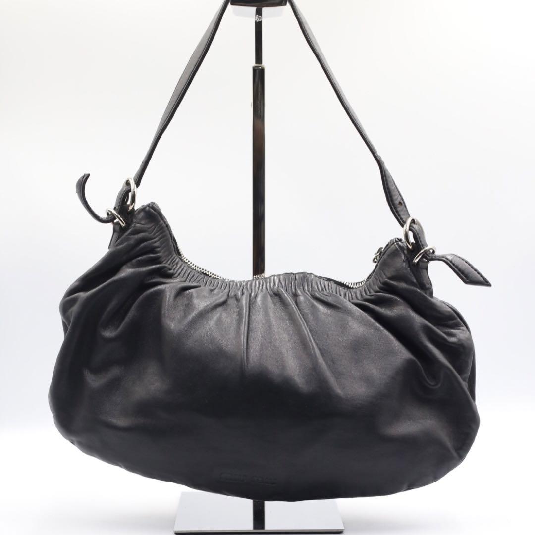 売れ筋がひクリスマスプレゼント！ 90s MIU MIU leather shoulder bag archive バッグ