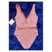 New! ONIA Michelle Striped Rib Belted One Piece Swimsuit