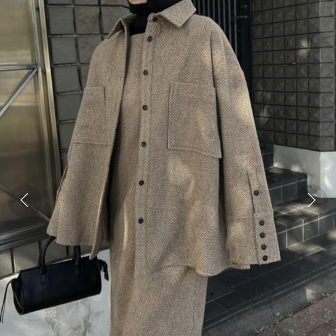 willfully ウィルフリー バックレースノーカラーシャツジャケット WILLFULLY｜ウィルフリーのノーカラージャケット通販 - ZOZOTOWN