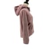 PINK Victoria's Secret Womens Pale Pink Teddy Funnel Neck Pullover Jacket Xsmall