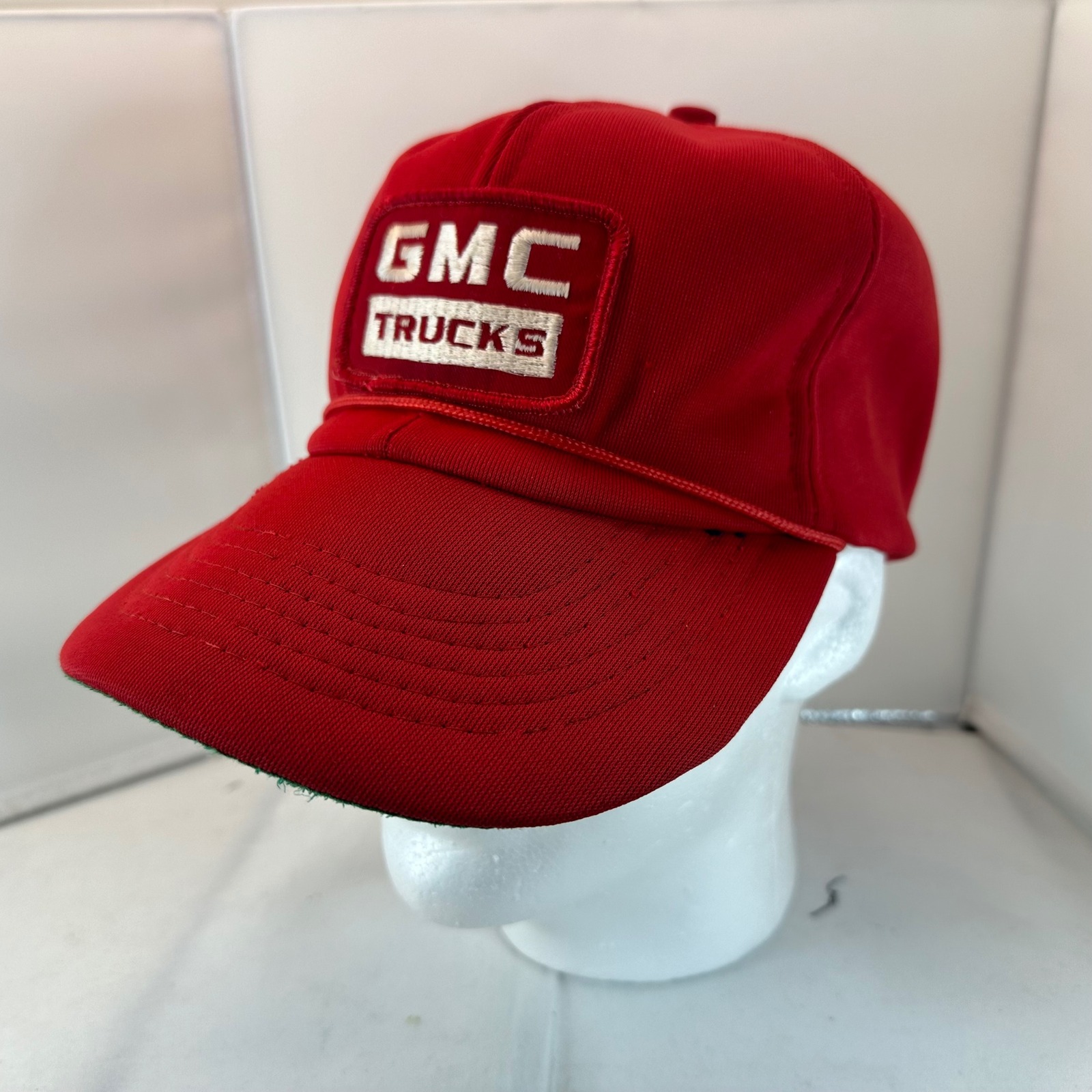 Vintage GMC Trucks Hat Cap Red Embroidered Logo Snapback Adjustable Mens
