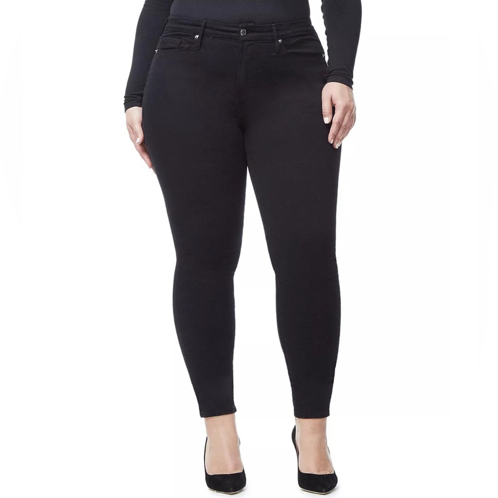 Good American Good Legs Skinny Jeans in Black, Size 20 New w/Tag 155