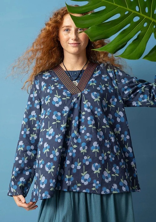 “Andes” blouse in organic cotton Size L Gudrun Sjoden