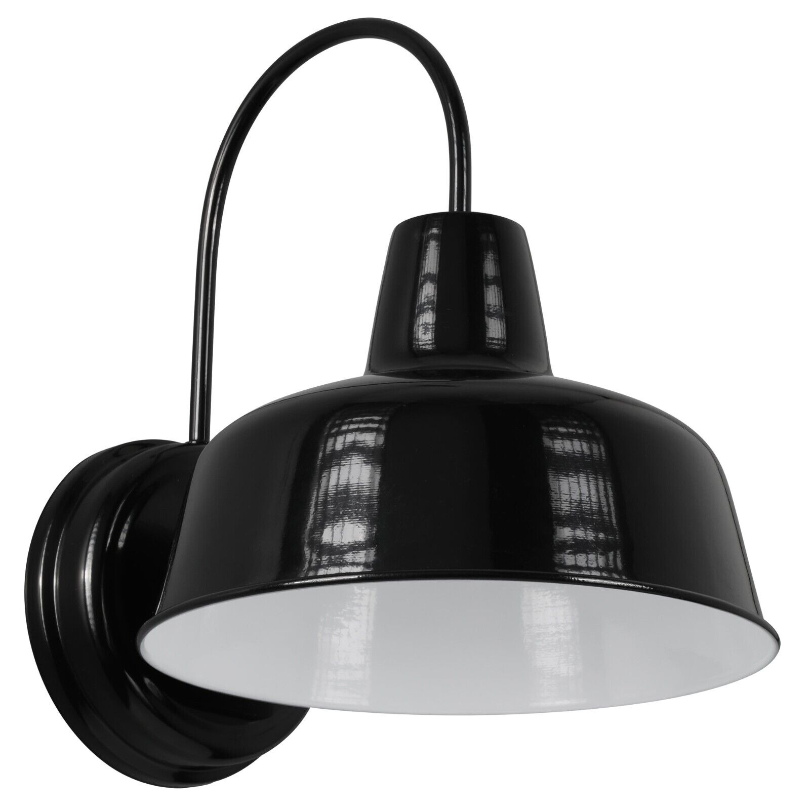 Mason Indoor/Outdoor Wall Light in Satin Black, 10-Inch