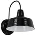 Mason Indoor/Outdoor Wall Light in Satin Black, 10-Inch