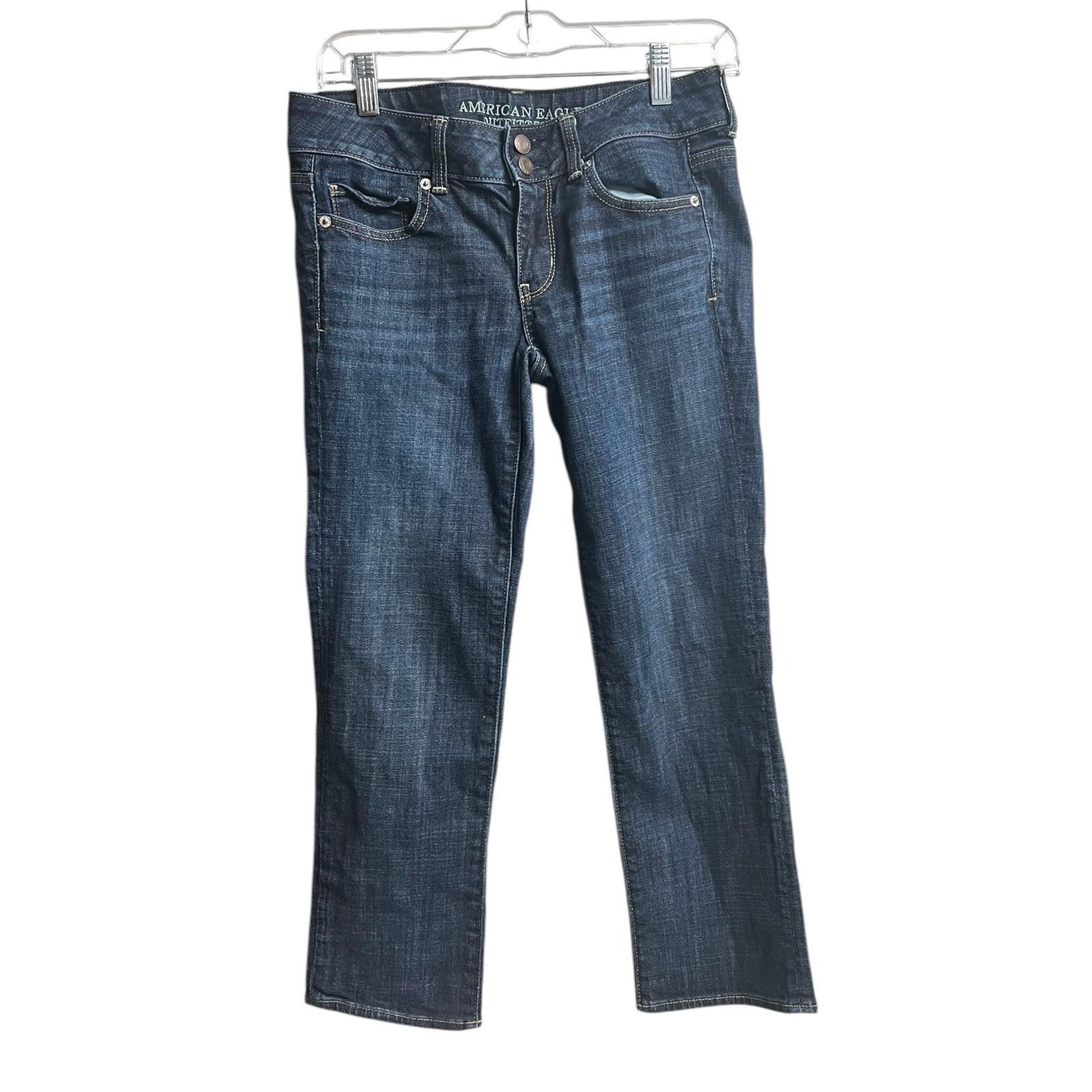 American Eagle Outfitters Artist Crop Stretch Cropped Jeans Women's Size 4