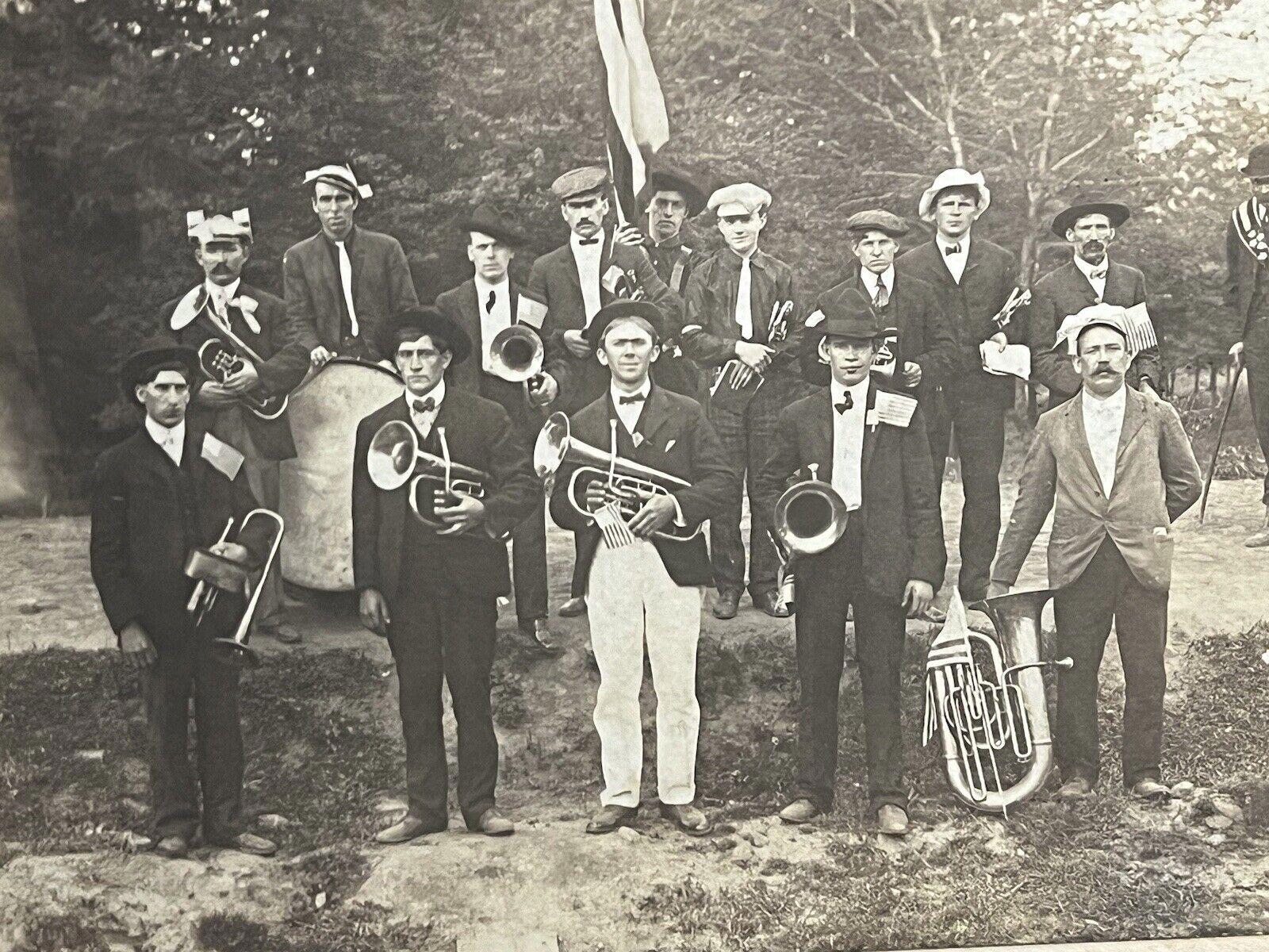 Antique Mounted Photo Schellsburg Pa Centennial Parade 1908 Bedford County