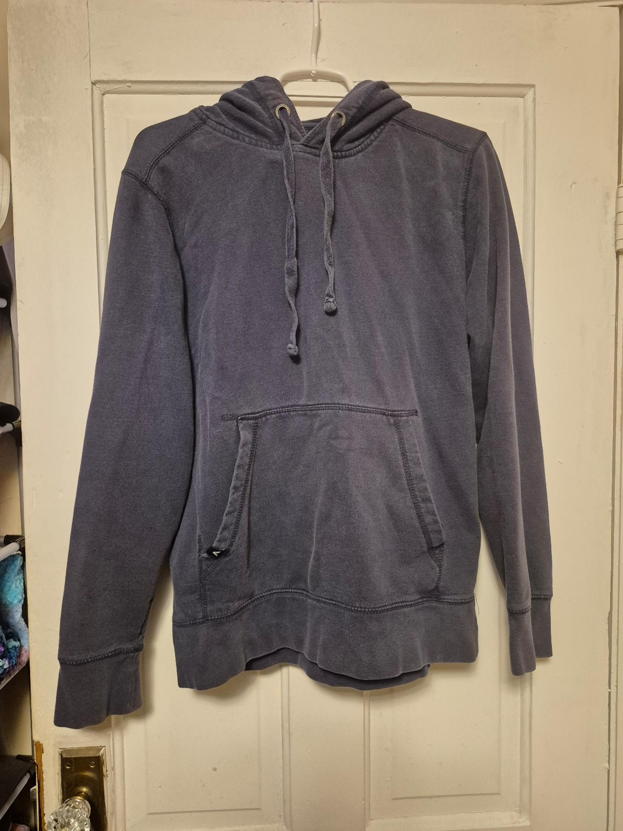Mens Antigua Heather Navy Pullover Hoodie medium