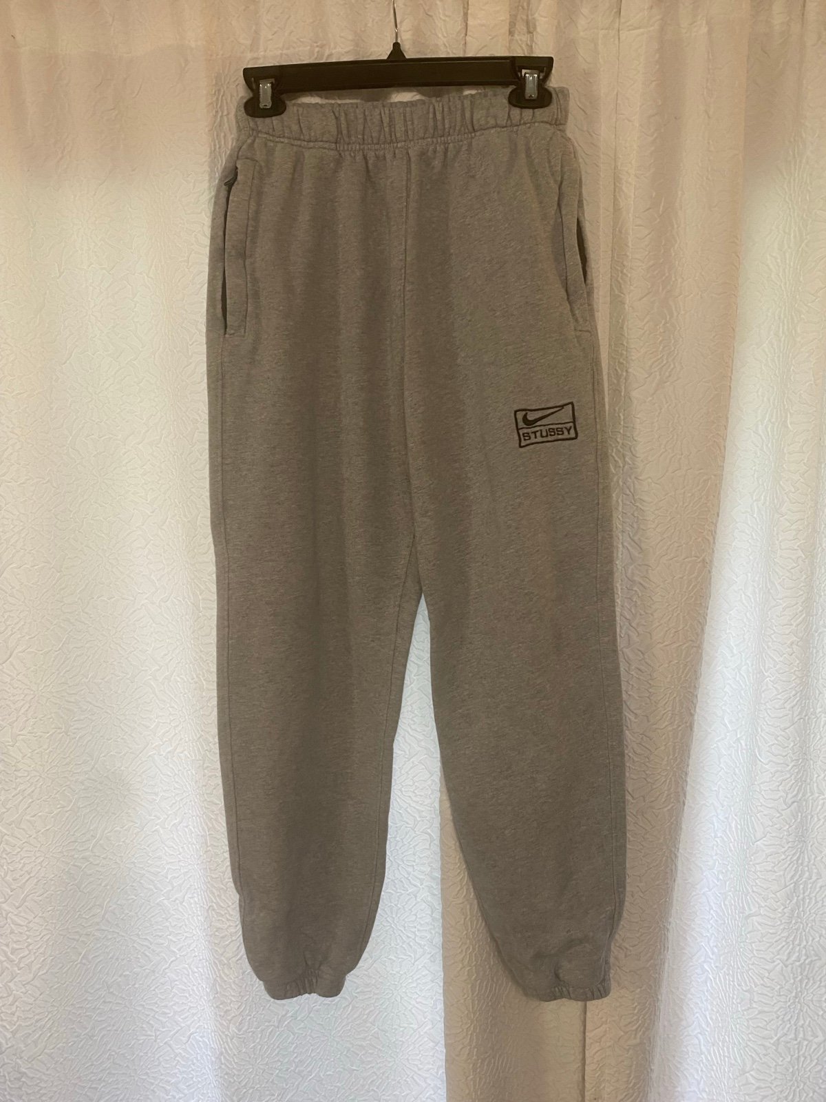 Nike Stussy Boys Medium Grey Sweatpants