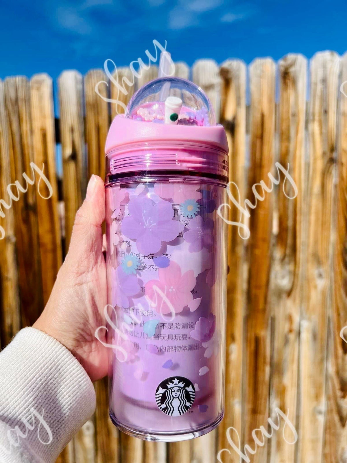 STARBUCKS 2021 China Sakura Roller Bear Spinning Ball