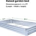 Galvanized Raised Garden Beds for Vegetables Large