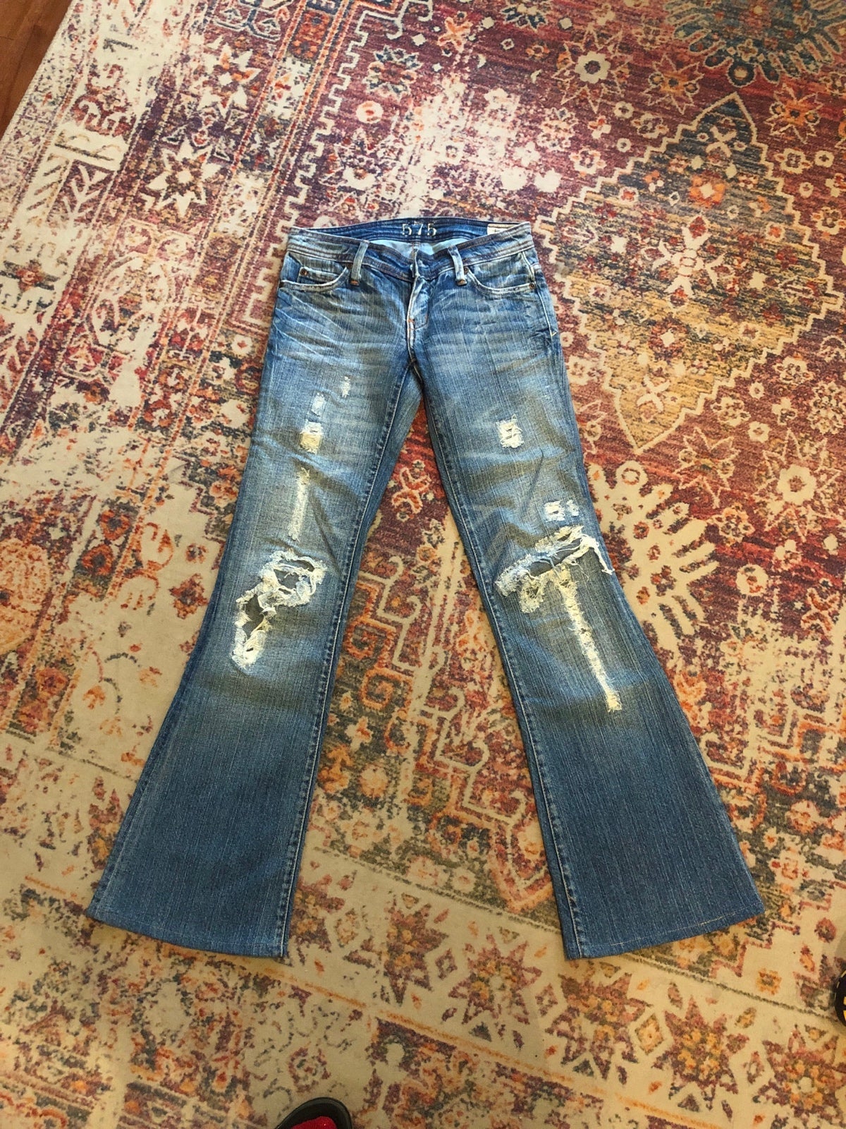525 america vintage damaged jeans