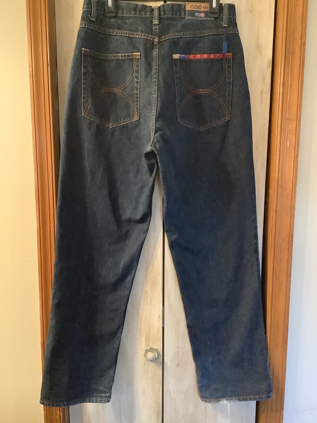VTG/80’s COOGI Australia Down Under Blue Mens 34X34 Loose Straight Jeans Read