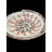 Stunning Art Pottery Shallow Bowl with Covered Lid Colorful Butter Dome 8 x 6