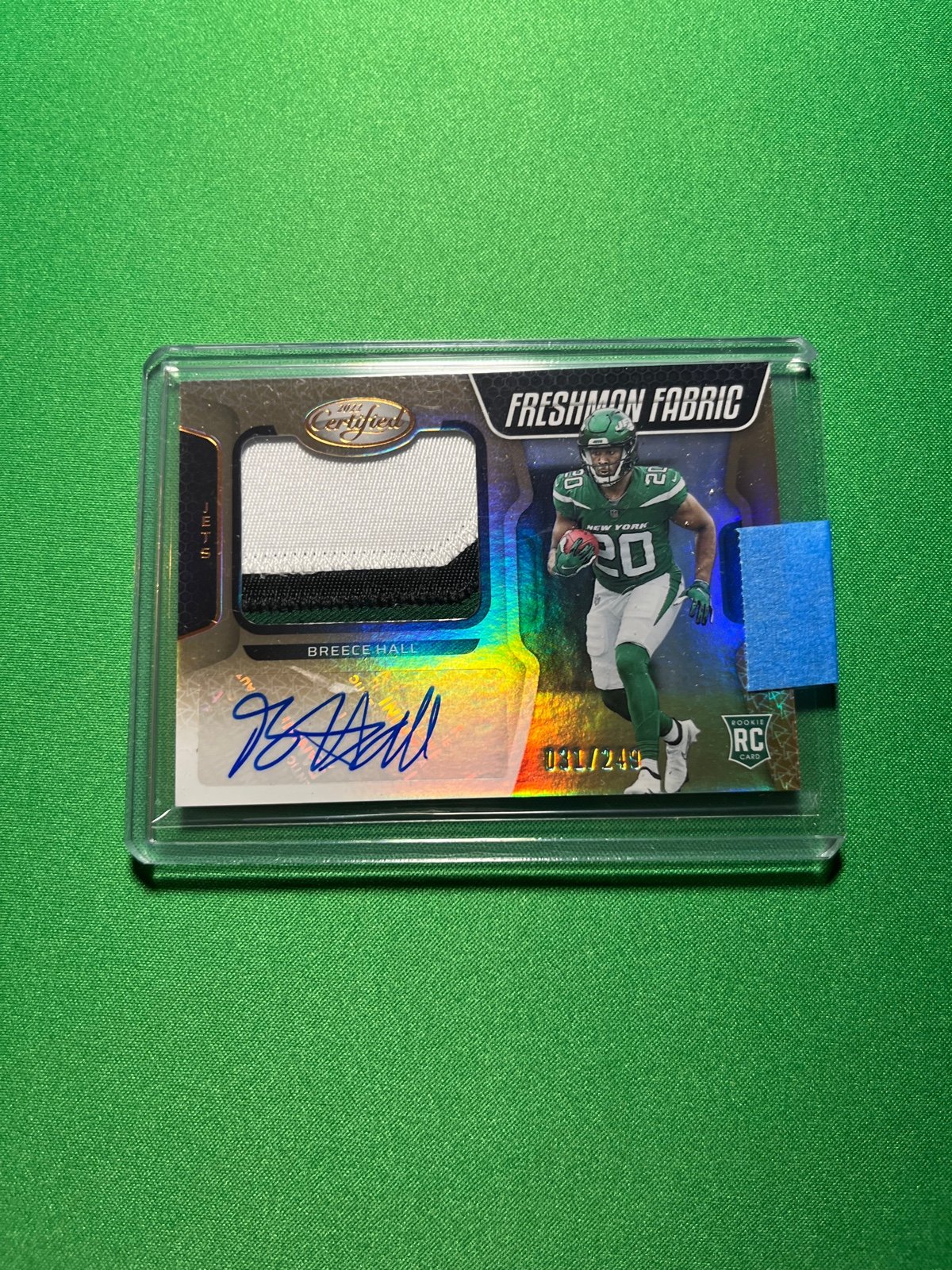 Breece Hall Certified Freshman Fabric BRONZE RPA /249