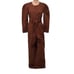 Baum und Pferdgarten Noralee Jumpsuit Size EU 40 US 10 Brown Puff Sleeve