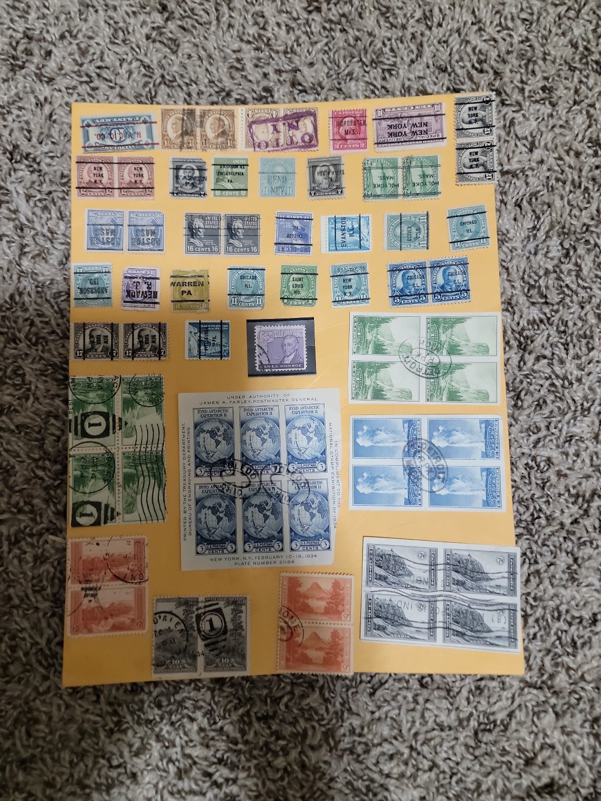 Stamps Lot1 Sheet Good Value Precencel Usa Stamps Lot Mpl 8