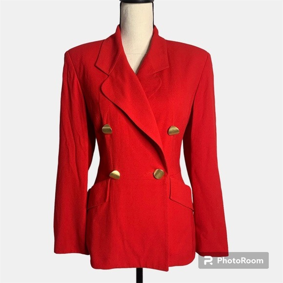 Laura Henson Res 80s Vintage Double Breasted Blazer