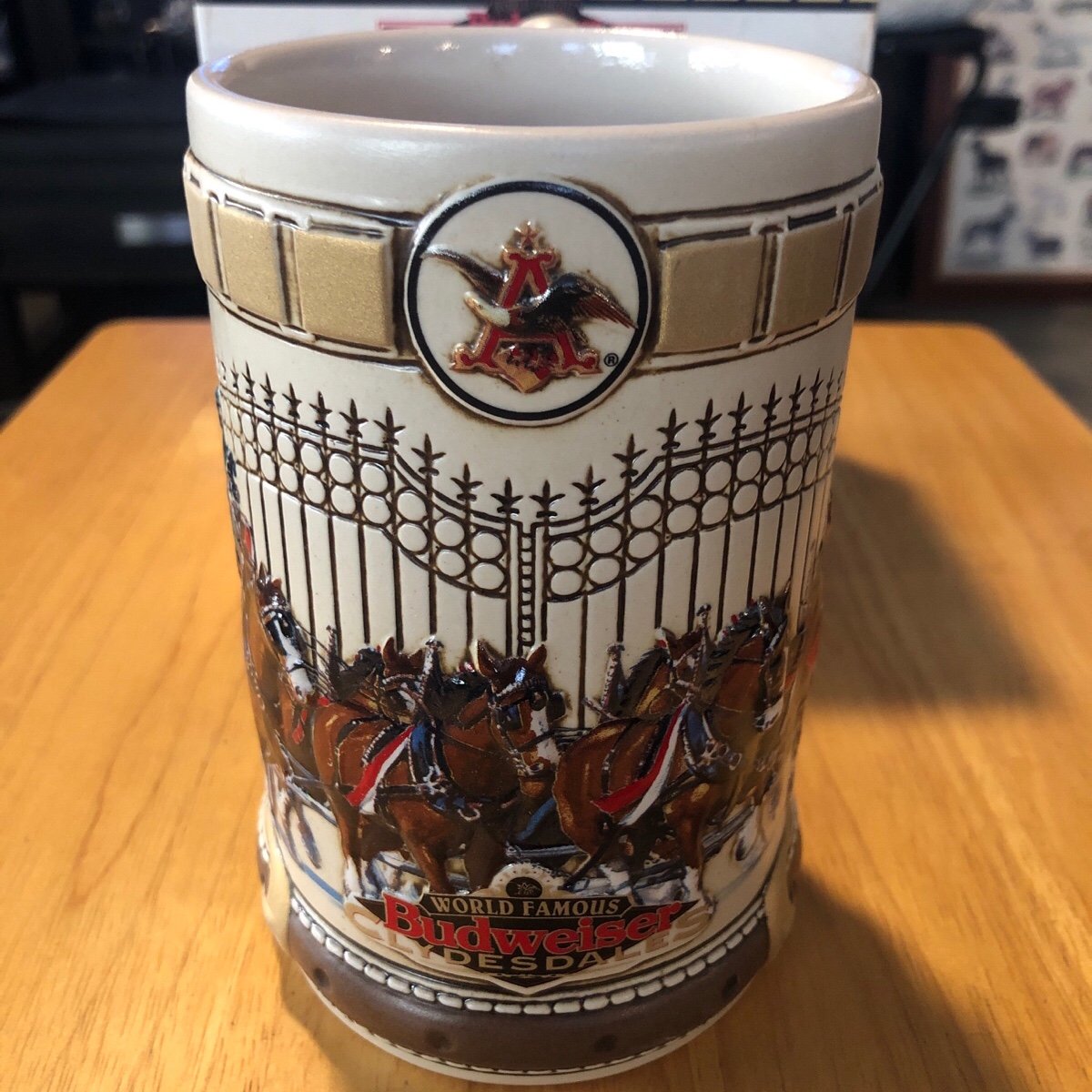 GREAT COLLECTOR BUDWEISER CLYDESDALES HITCH STEIN