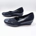 MEPHISTO Karol Wedge Pumps Black Leather Womens size 9.5 US 7 EU Comfort Elastic