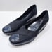 MEPHISTO Karol Wedge Pumps Black Leather Womens size 9.5 US 7 EU Comfort Elastic