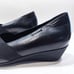 MEPHISTO Karol Wedge Pumps Black Leather Womens size 9.5 US 7 EU Comfort Elastic