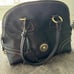 Dooney and Bourke Black Pebble Leather Bowling Bag