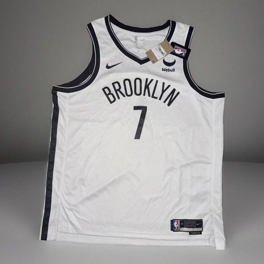 NWT Nike Dri-FIT NBA Swingman Brooklyn Nets Kevin Durant Jersey White XXL 149