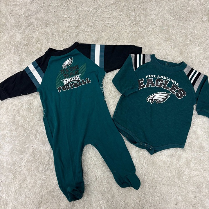 Philadelphia Eagles Baby Outfit Set 3-6M NFL Team Apparel