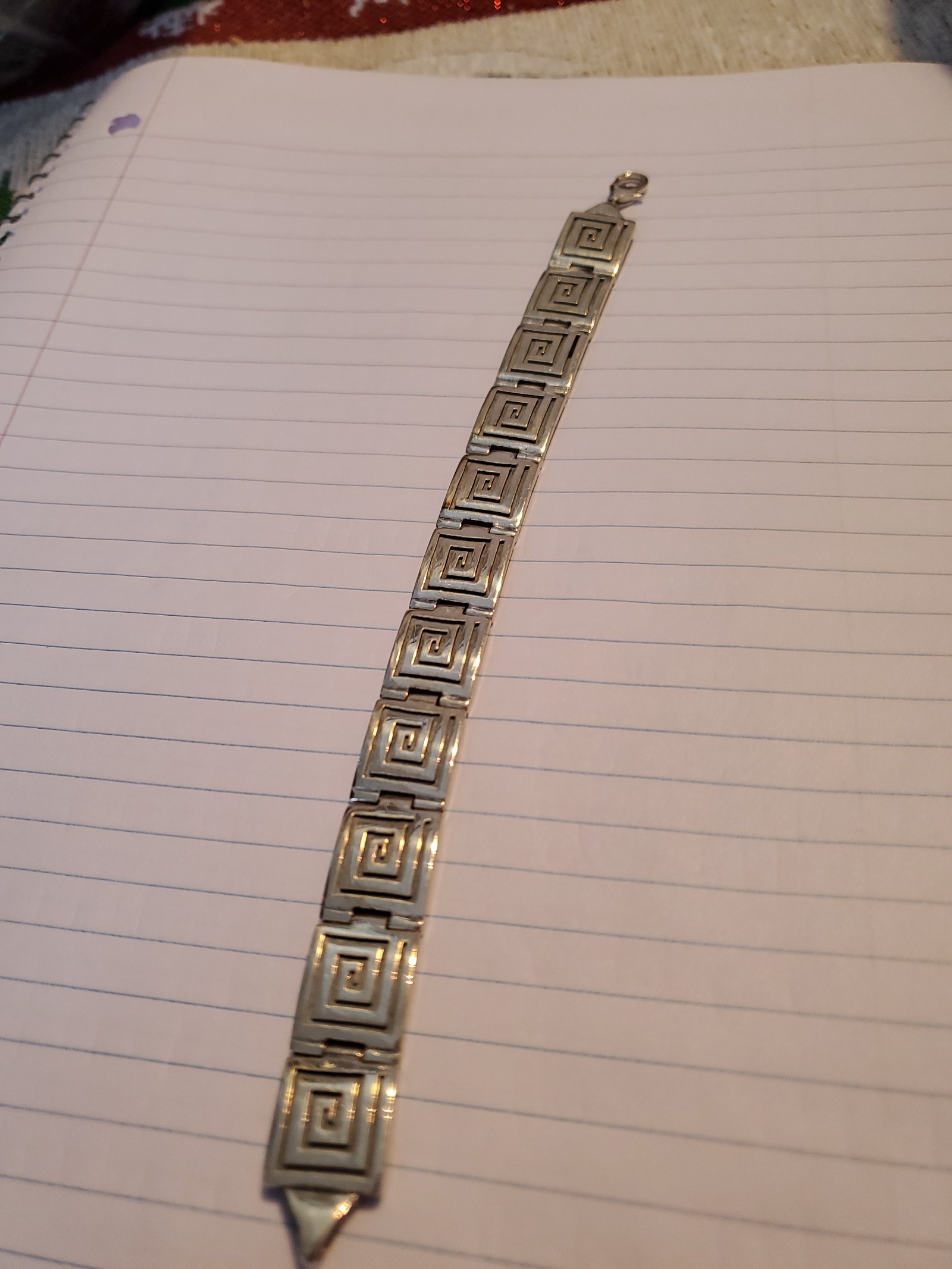 Sterling Silver Greek Key Bracelet